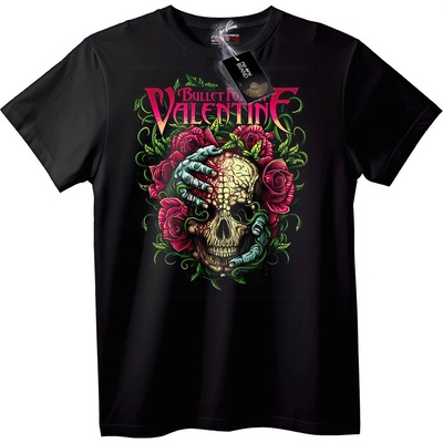 NOONEBRAND Тениска с лого на Bullet For My Valentine и Skull - 4XL, Black
