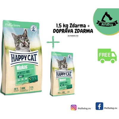 Happy Cat Minkas Perfect Mix Geflügel Fisch & Lamm 10 kg