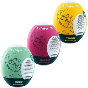 Satisfyer Комплект от 3 броя маструбаторни яйца Satisfyer EGGCITED