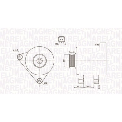 Alternátor MAGNETI MARELLI 063731741010