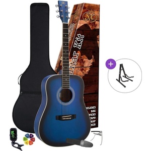 SX SD104KBUS Basic SET Blue Sunburst Акустична китара