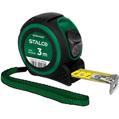 Stalco svinovací, ABS pouzdro s TPR gumou, 3 m x 16 mm