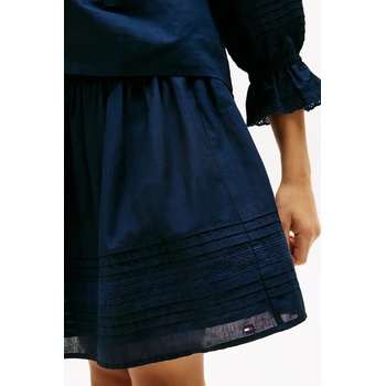 Tommy Hilfiger Детска памучна пола Tommy Hilfiger (KG0KG08666.128.176.9BYA)