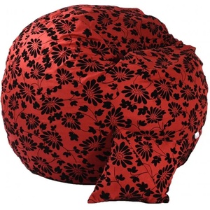 Pufrelax Комплект, Барбарон и декоративна възглавница, 600л. , King Size, Poppy, Перящ се калъф, Трансформира се в легло, Пълнеж с микс от мемори пяна и дунапрен, Гама Premium