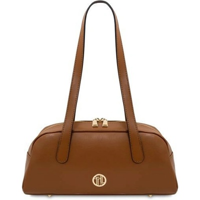Tuscany Leather Kožená kabelka na rameno Eclaire koňaková 2581 1 6