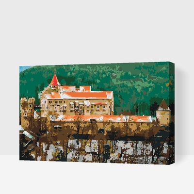 Painting Queens Hrad Pernštejn 40 x 60 cm vypnuté plátno na rám PBN/PERNSTEJNCASTLE/40X60/W