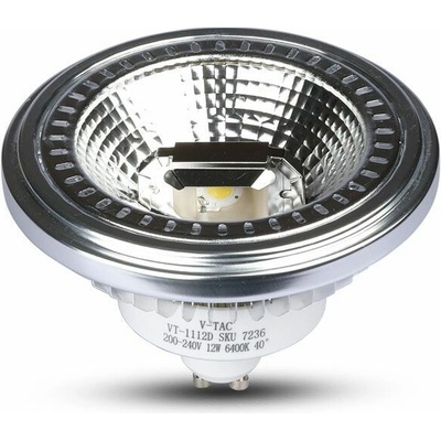 V-TAC LED žiarovka GU10 12W AR111 denná biela