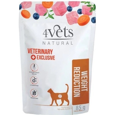 4Vets Cat Natural Veterinary Exclusive Weight Reduction 85 g