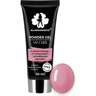 ALLEPAZNOKCIE Akrylgel stavebný Hema/DiHema free French Pink č. 06 30 ml