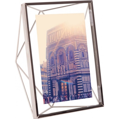 Umbra, Geometrický fotorámeček Prisma 13 x 18 cm | stříbrný