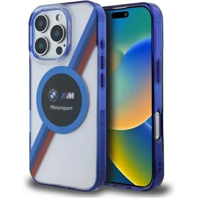 BMW BMHMP16X23HTPUT iPhone 16 Pro Max 6.9" прозрачен твърд калъф Motosport IML Circle MagSafe (3666339325596)