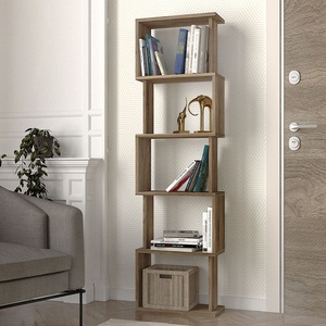 TopMebel Етажерка Alvina TopMebel от меламин в цвят орех 45x19.6x158.8cm