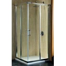 KOLO GEO 6 štvorcoví sprchovací kút 80 cm, posuvné dvere 775 800 x 190 cm strieborná lesklá GKDK80222003