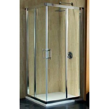 KOLO GEO 6 štvorcoví sprchovací kút 90 cm, posuvné dvere 875 900 x 190 cm strieborná lesklá GKDK90222003