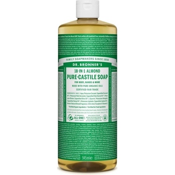 Dr. Bronner's tekuté univerzálne bio mydlo ALL-ONE Almond 945 ml