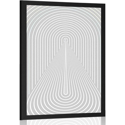 Plakát perspektiva duhy Mid-Century - 40x60 white