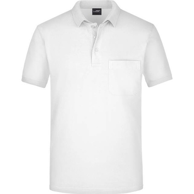 James & Nicholson JN 922 pánská polokošile s náprsní kapsou white