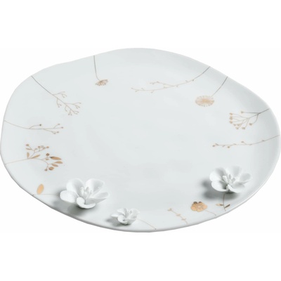 räder Porcelánový talíř Wildflower Meadow 28 cm, bílá barva, porcelán