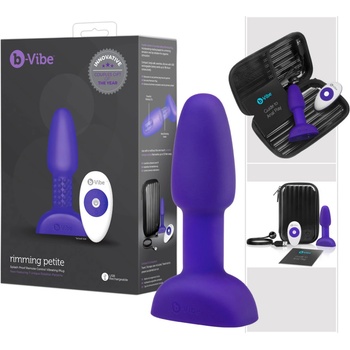 Image 1 of b-Vibe Rimming - въртящ се анален вибратор с мъниста (лилав)