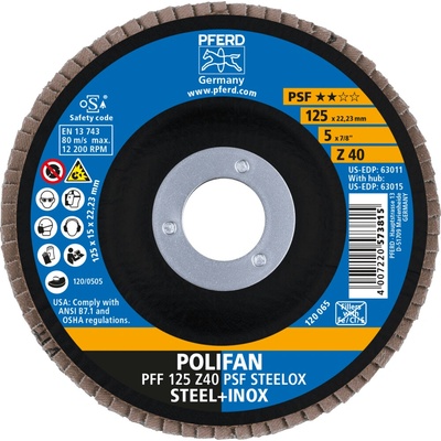Pferd lamelový brúsny kotúč 125 mm Z40 67664125