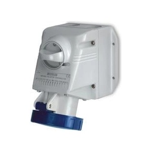 SCAME Промишлен контакт с ключ 0/I 2P+Е 16A IP66 серия Optima модел Combi - 518.1653TS (518.1653TS)