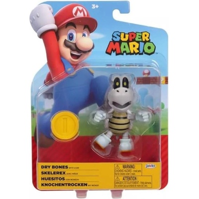 Jakks Pacific Super Mario dry bones with coin