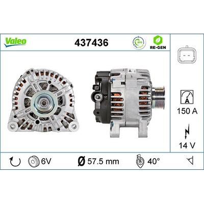Alternátor VALEO 437436