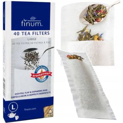 Finum papírové filtry na čaj xs 6,3 x 10,3 cm 100 ks