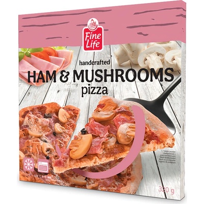Fine Life Pizza šunka a žampiony 320 g – Zbozi.Blesk.cz