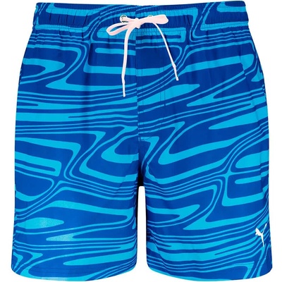 PUMA Бански гащета Puma Formstrip Mid swimming shorts - Blue (Blue Combo)