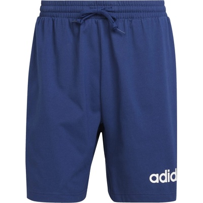 adidas Мъжки къси панталони Adidas Essentials Linear Single Jersey Shorts Mens - Dark Blue/White