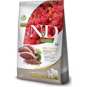 Farmina N&D Quinoa Neutered Adult Medium & Maxi - пълноценна суха храна за кастрирани кучета от средни и едри породи в зряла възраст