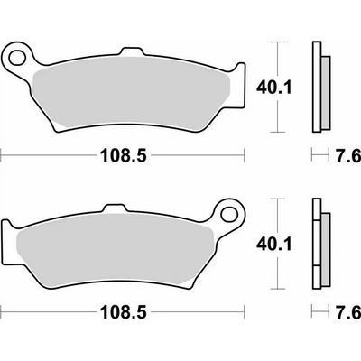 Brzdové destičky SBS zadní BMW R 1300 GS Adventure rok 23-25 – Zboží Mobilmania