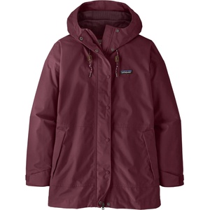 Patagonia Дамско водоустойчиво яке Patagonia Women's Outdoor Everyday Rain Jacket Waterproof jacket - Berry Fig - размер L (102-3868-1214)