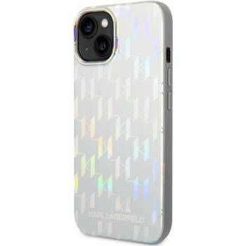 Image 1 of KARL LAGERFELD Гръб Karl Lagerfeld Iridescent Monogram Case за iPhone 14/13 - Сребрист