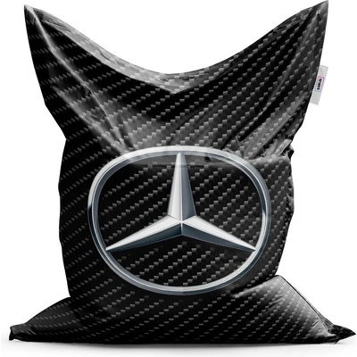 Sablio Sedací vak Classic Logo 4 Carbon 150x100 cm