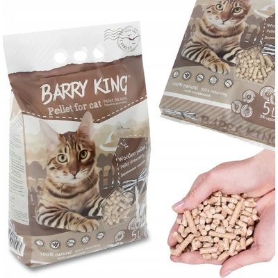 Barry King Dřevěné pelety pro kočky 5 l