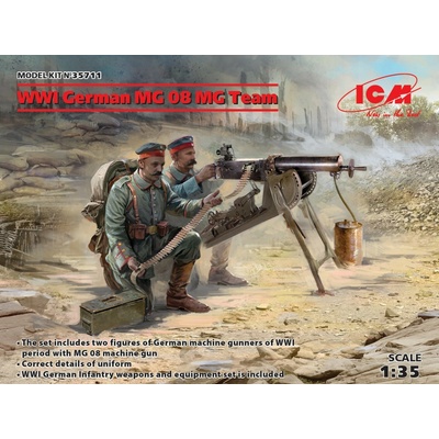 ICM German MG08 Machine Gun Team 2 figures 1:35