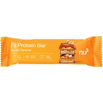 nu3 Протеинов бар Fit - Peanut Caramel