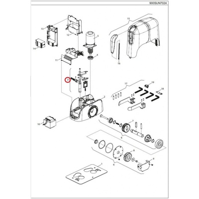 999LOCK000A00 odblokovací mechanizmus - komplet