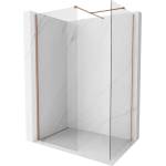 Mexen Kioto-X душ параван Walk-in 140 x 100 см, прозрачен 10 мм, матирана мед - 800-140-202-65-00-100-X (800-140-202-65-00-100-X)