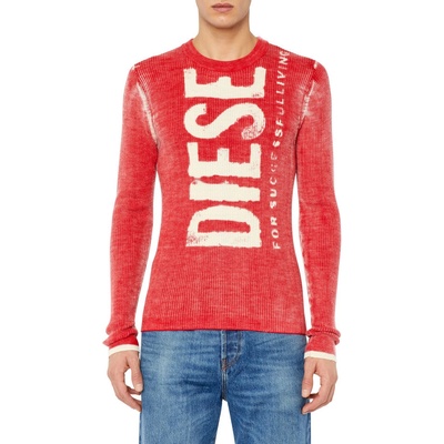 Diesel sveter K-Atullus-round Knitwear červená