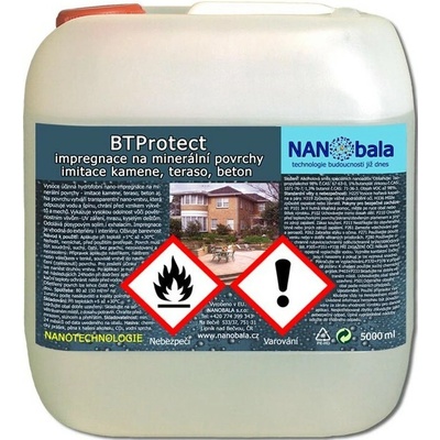 BTPROTECT hydrofobní impregnace na beton a umělý kámen 5 l