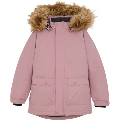 Color Kids Детско яке парка Color kids Girl's Parka with Fake Fur Parka - Woodrose - размер 92 (EU) (703-5760-0111)
