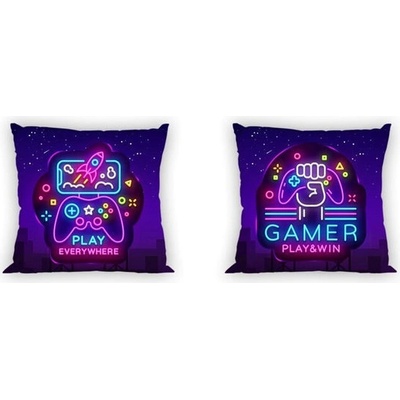Faro Gamer Neon Bavlna 40 x 40 cm