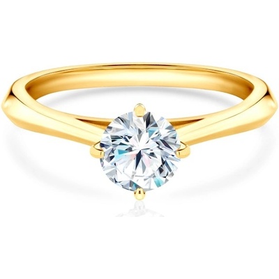 Savicki Zásnubný prsteň The Light žlté zlato laboratórny diamant DL R3 2 LAB Z