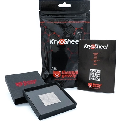 Thermal Grizzly Термален лист Grizzly KryoSheet 25 x 25 mm TG-KS-25-25 (TG-KS-25-25)