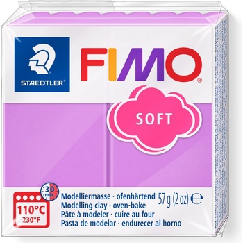 FIMO Полимерна глина Staedtler Fimo Soft, 57 g, лаван 62 (21895-А-ЛАВАНДУЛА)