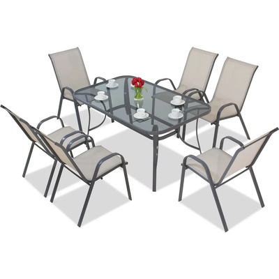 Garden Point комплект за трапезария Modena, светлосив за 6 души Garden Point (GAP171)