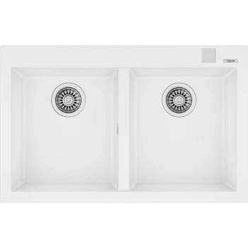 Teka ForSquare 2B 790 TG Гранитна мивка за вграждане бяла (M.1029.БЯ)